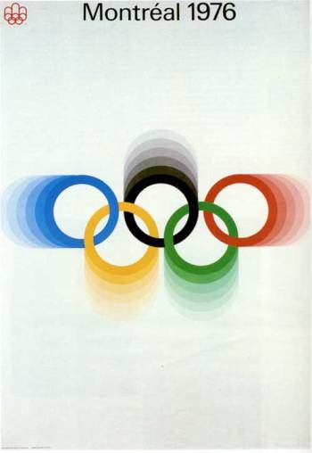 Olympic Rings on 1976 Montreal games poster